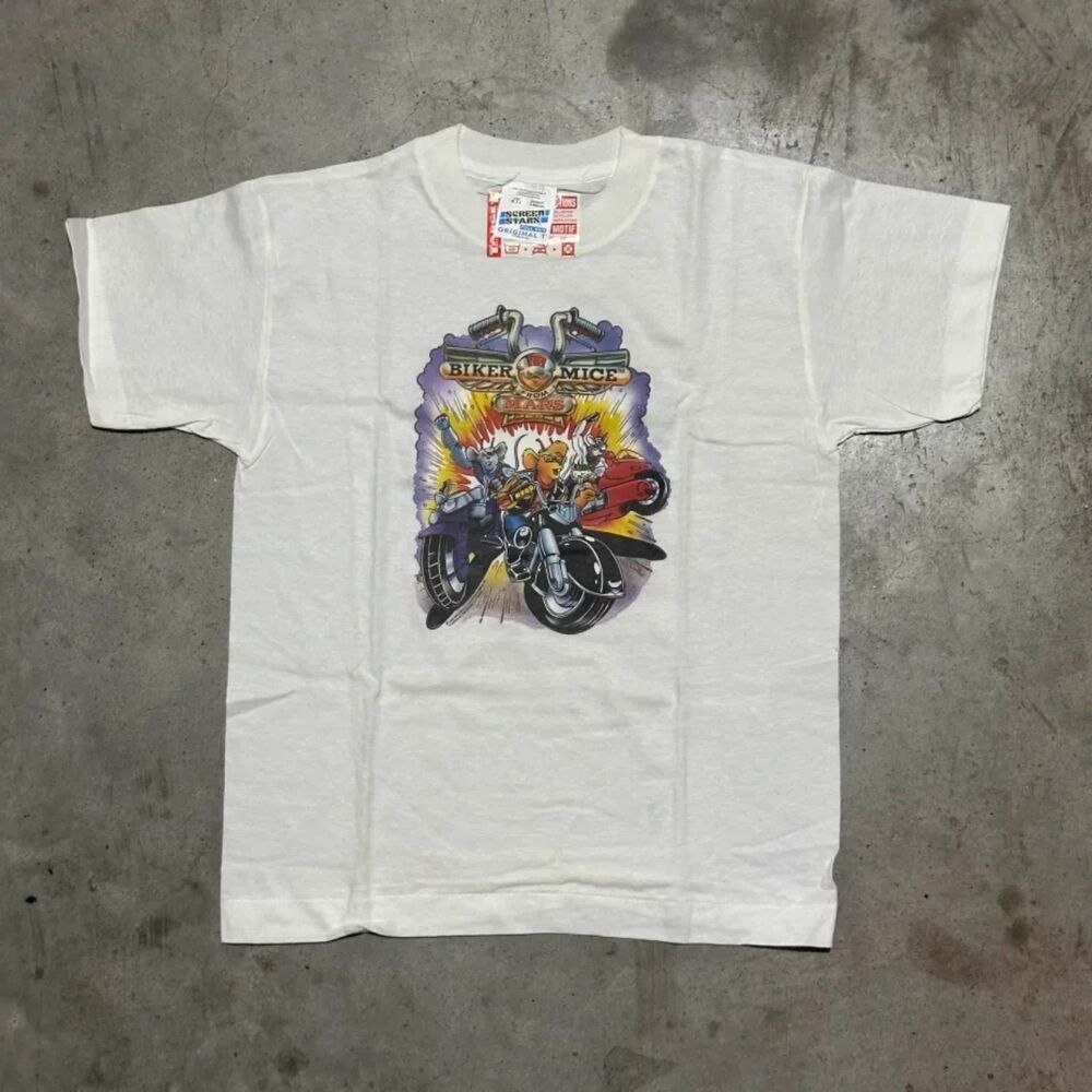 Vintage 1995 Biker Mice From Mars TV Promo T Shirt Size L/XL